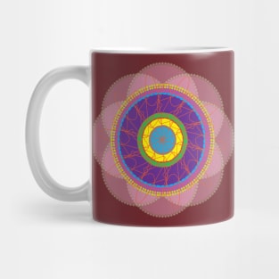 Abstract Flower Geometric Shapes Mug